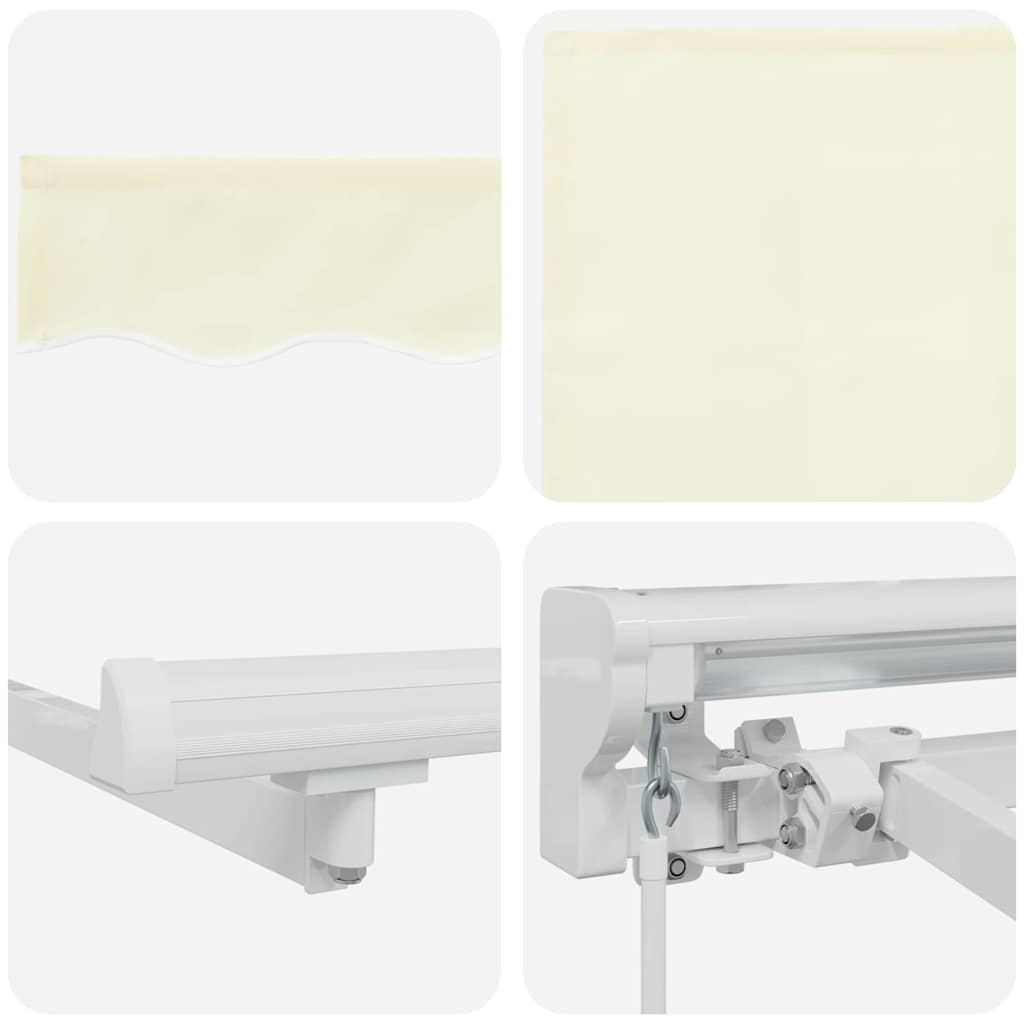 vidaXL Σκηνίτσα Αναδιπλούμενη Κρεμ 250 x 200 cm Αλουμίνιο και Ύφασμα