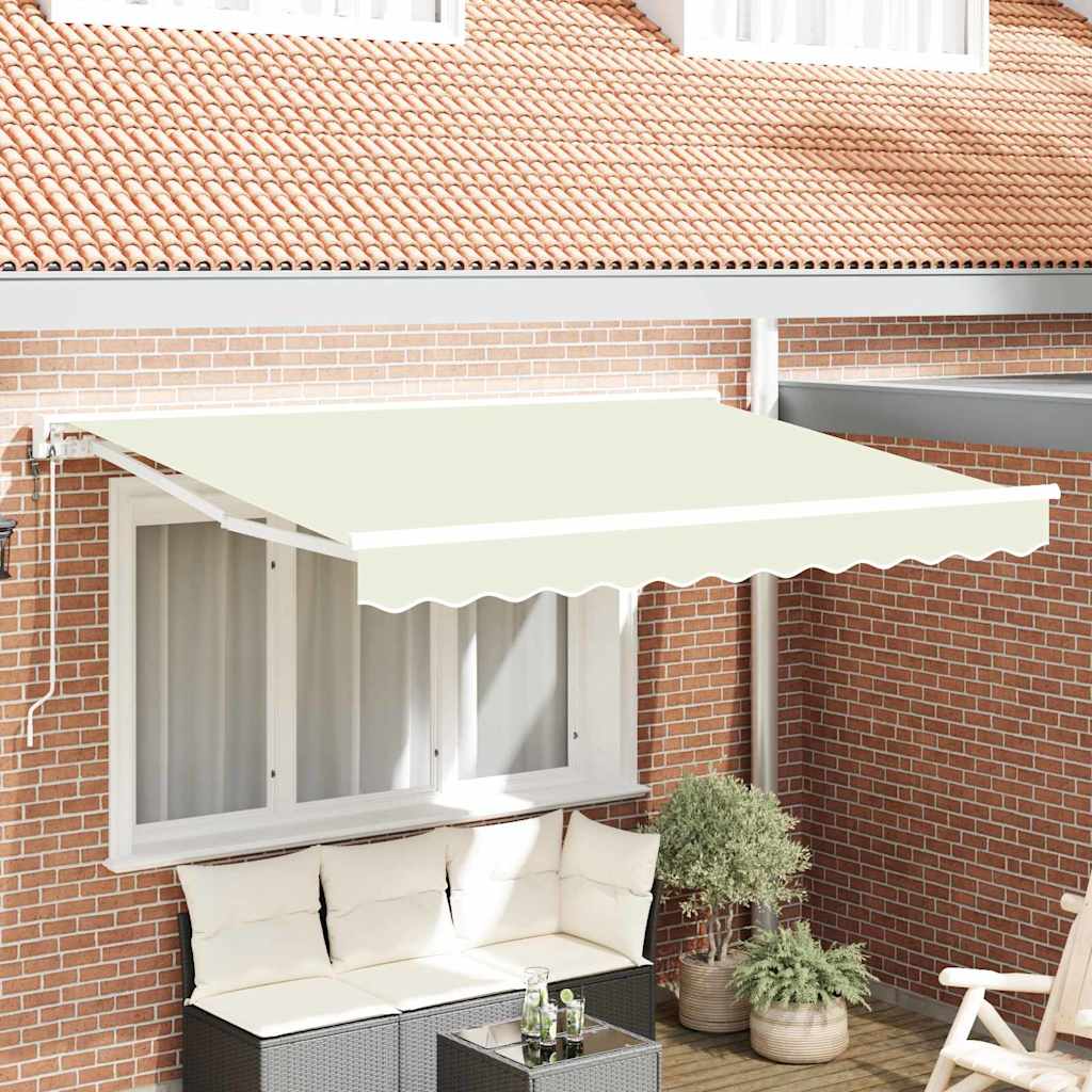 vidaXL Σκηνίτσα Αναδιπλούμενη Κρεμ 250 x 200 cm Αλουμίνιο και Ύφασμα