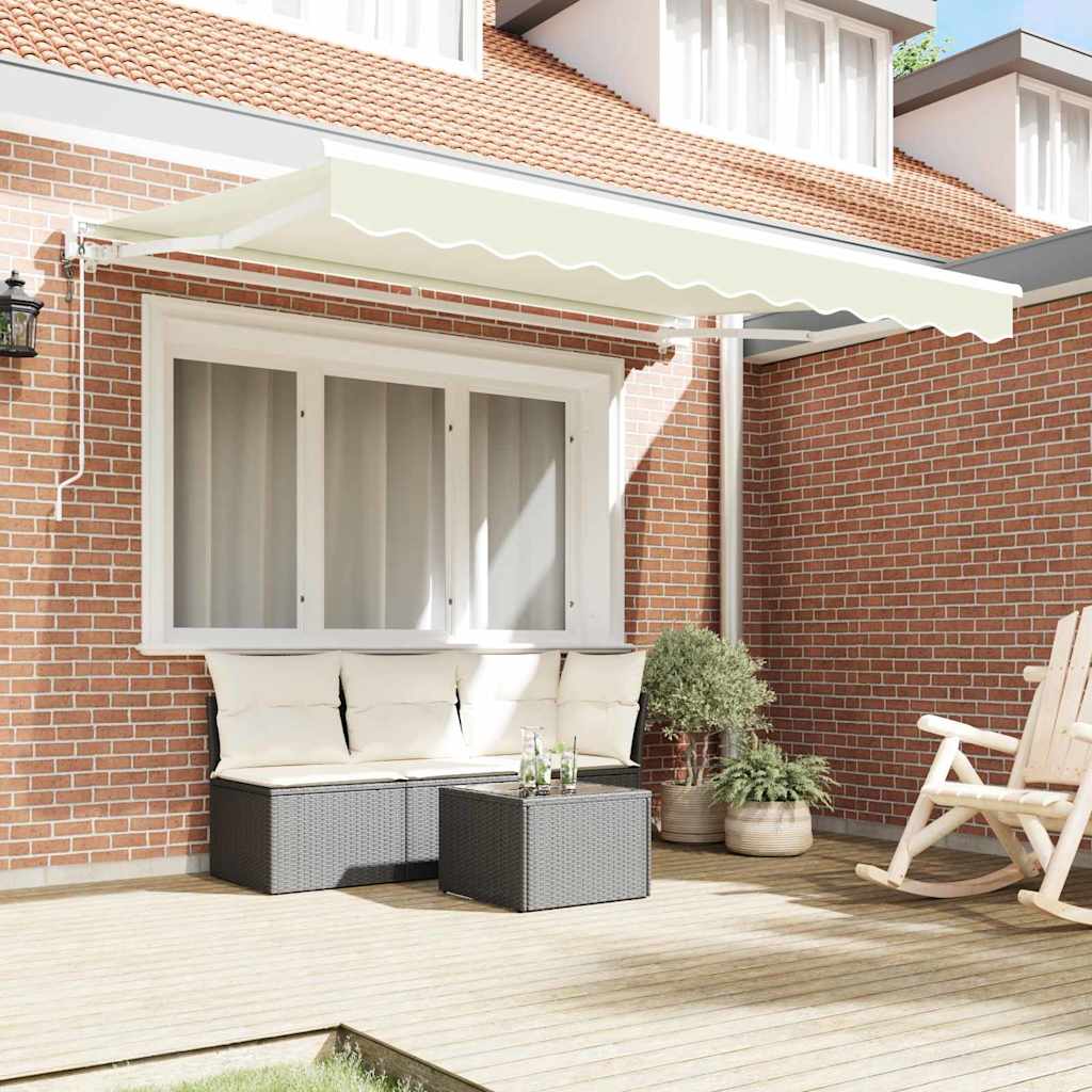vidaXL Σκηνίτσα Αναδιπλούμενη Κρεμ 250 x 200 cm Αλουμίνιο και Ύφασμα