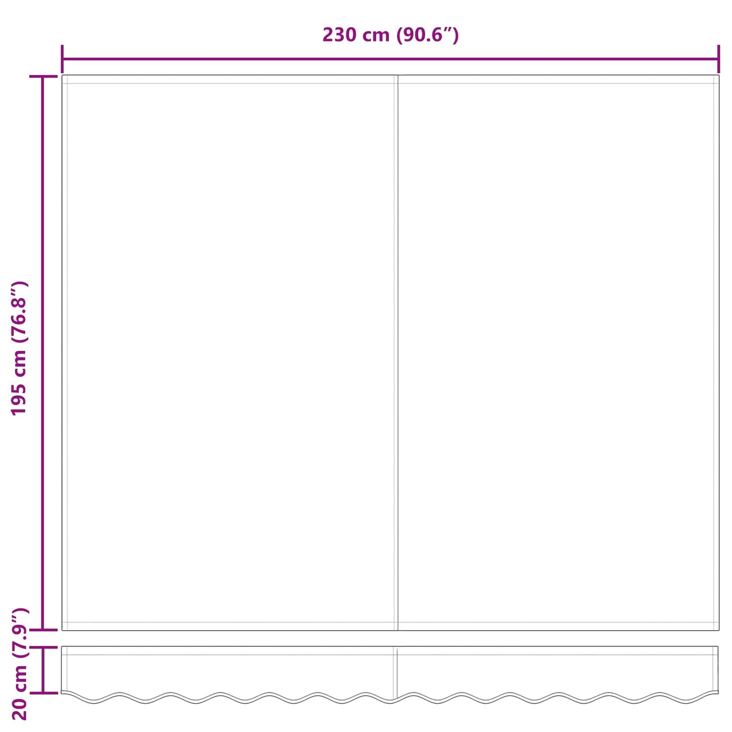 vidaXL Σκηνίτσα Αναδιπλούμενη Κρεμ 250 x 200 cm ύφασμα