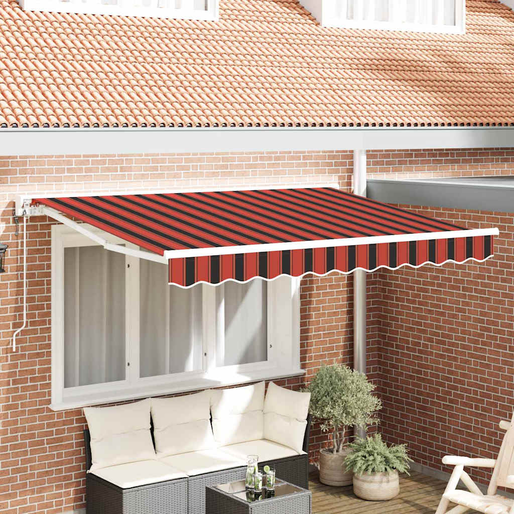 vidaXL Σκελετός Τέντας Πορτοκαλί και Μαύρο 250 x 200 cm