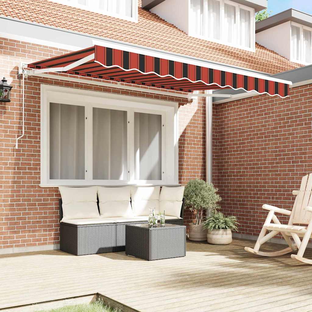vidaXL Σκελετός Τέντας Πορτοκαλί και Μαύρο 250 x 200 cm