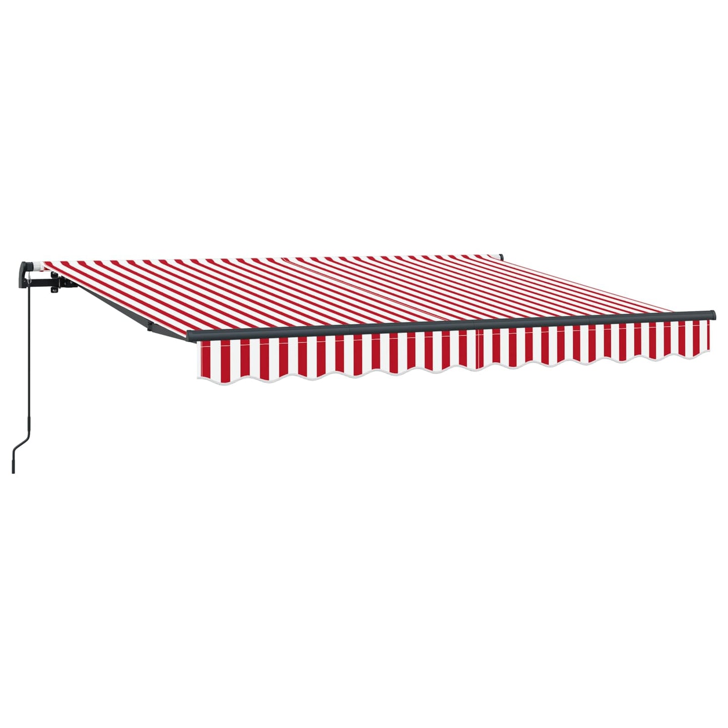 vidaXL Αναδιπλούμενη τέντα Κόκκινο 250 x 200 cm ύφασμα