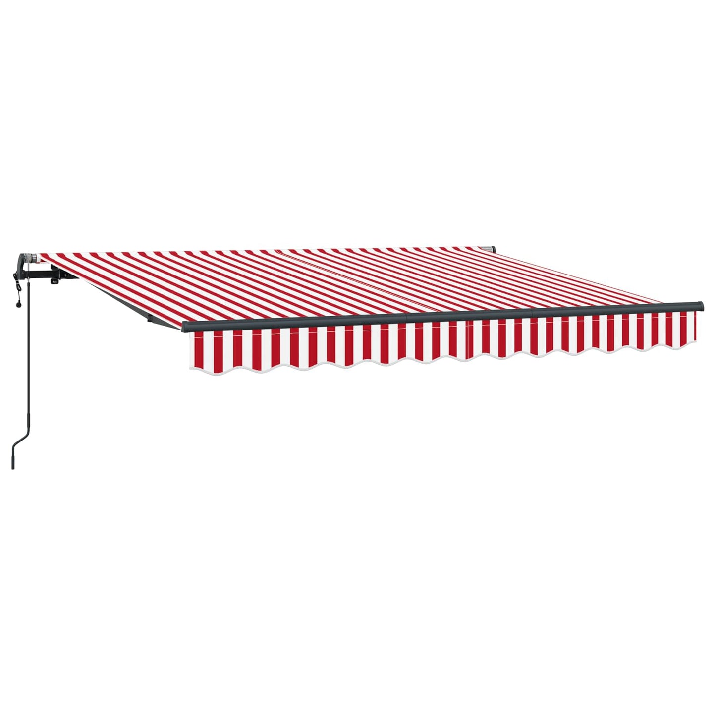 vidaXL Αναδιπλούμενη τέντα Κόκκινο 250 x 200 cm ύφασμα