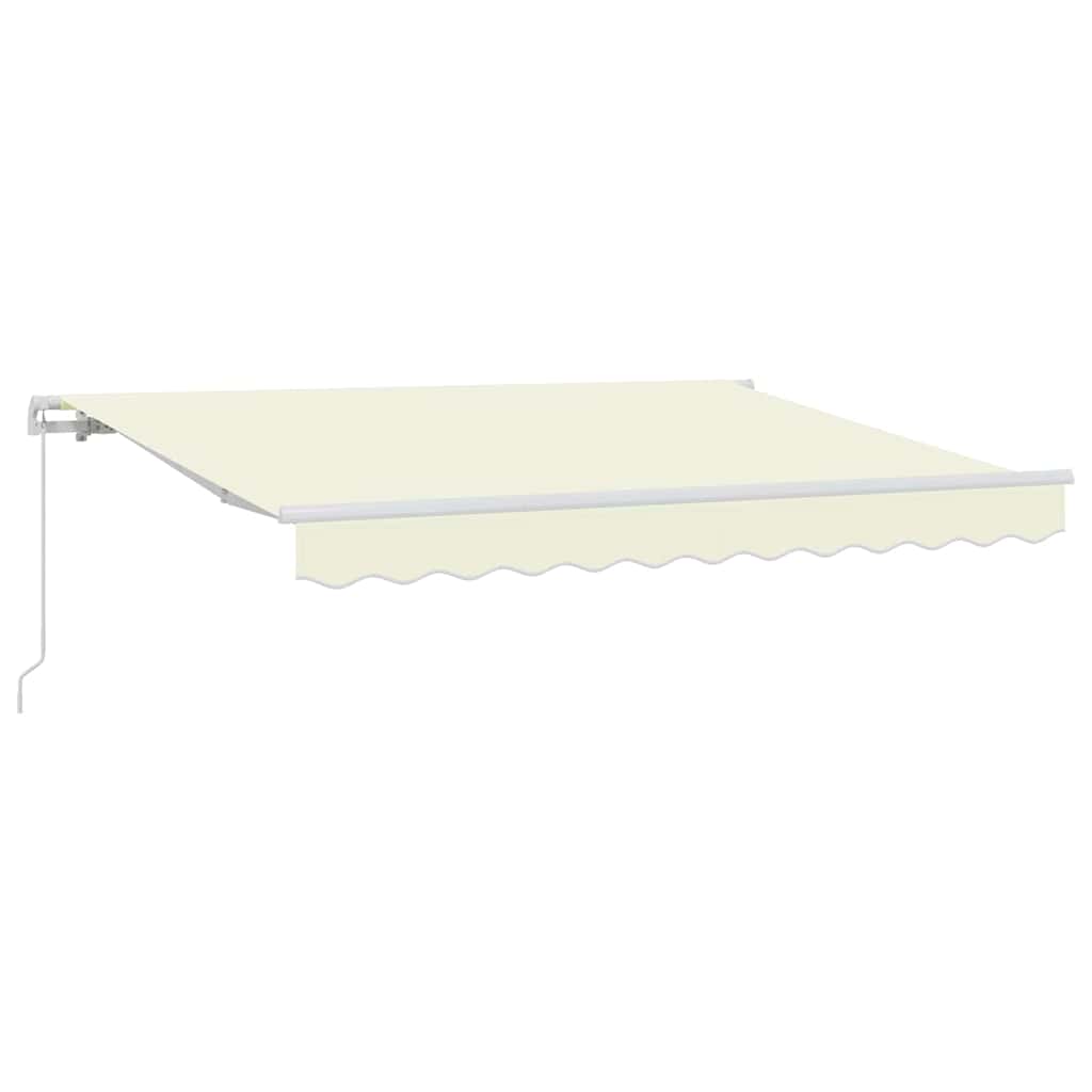 vidaXL Αναδιπλούμενη τέντα Κρεμ 300 x 200 cm ύφασμα