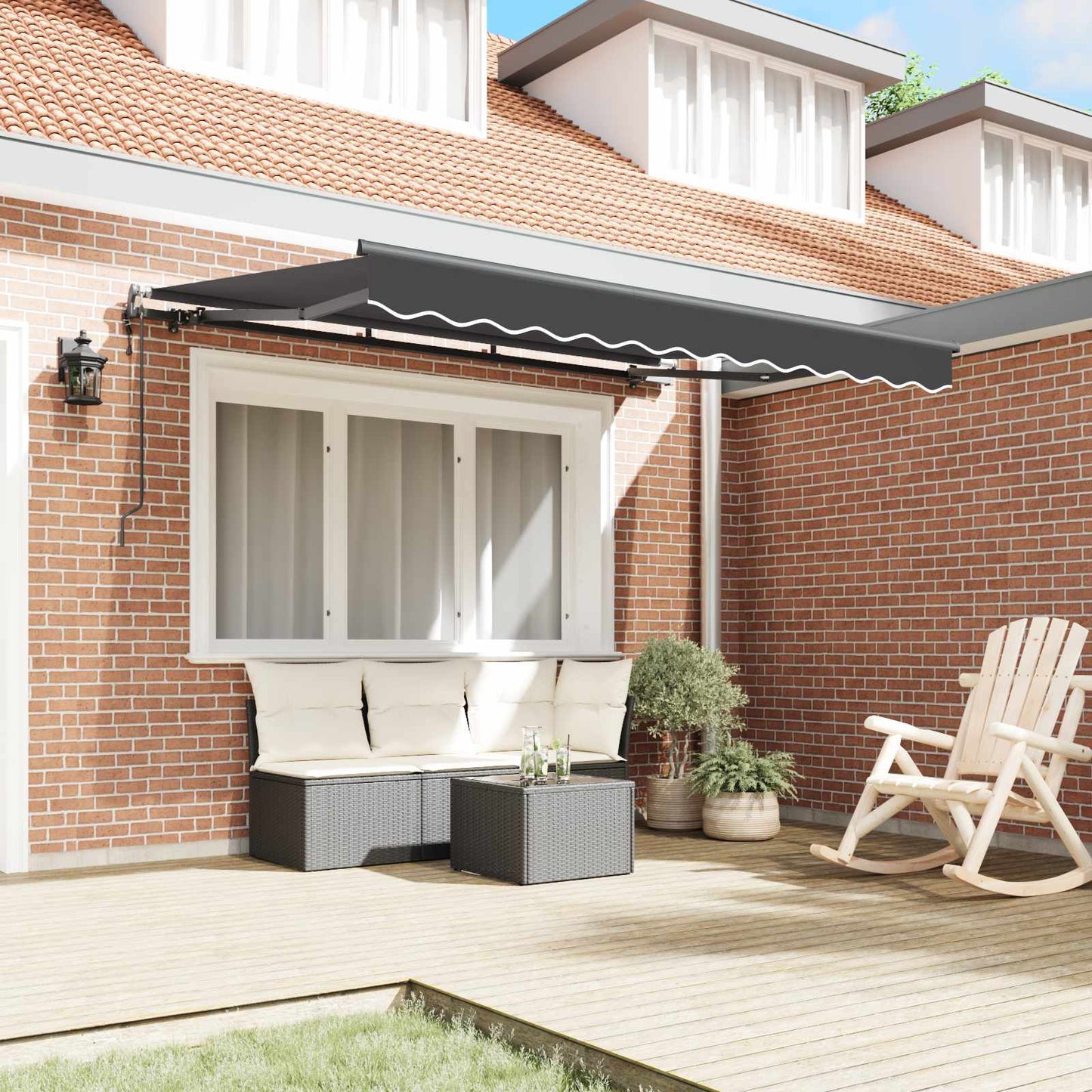 vidaXL Σκηνίτσα Αναδιπλούμενη Ανθρακί 300 x 200 cm ύφασμα