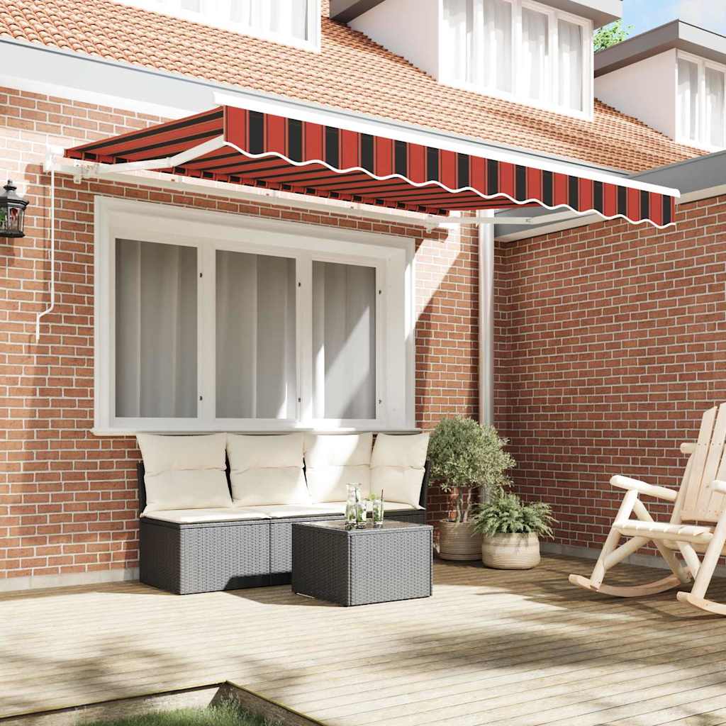 vidaXL Αναδιπλούμενη τέντα Πορτοκαλί 300 x 200 cm ύφασμα