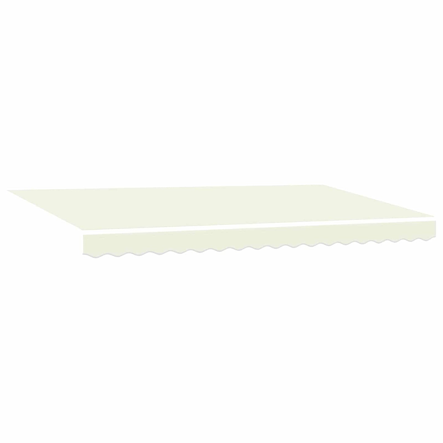 vidaXL Αναδιπλούμενη τέντα Κρεμ 350 x 200 cm ύφασμα