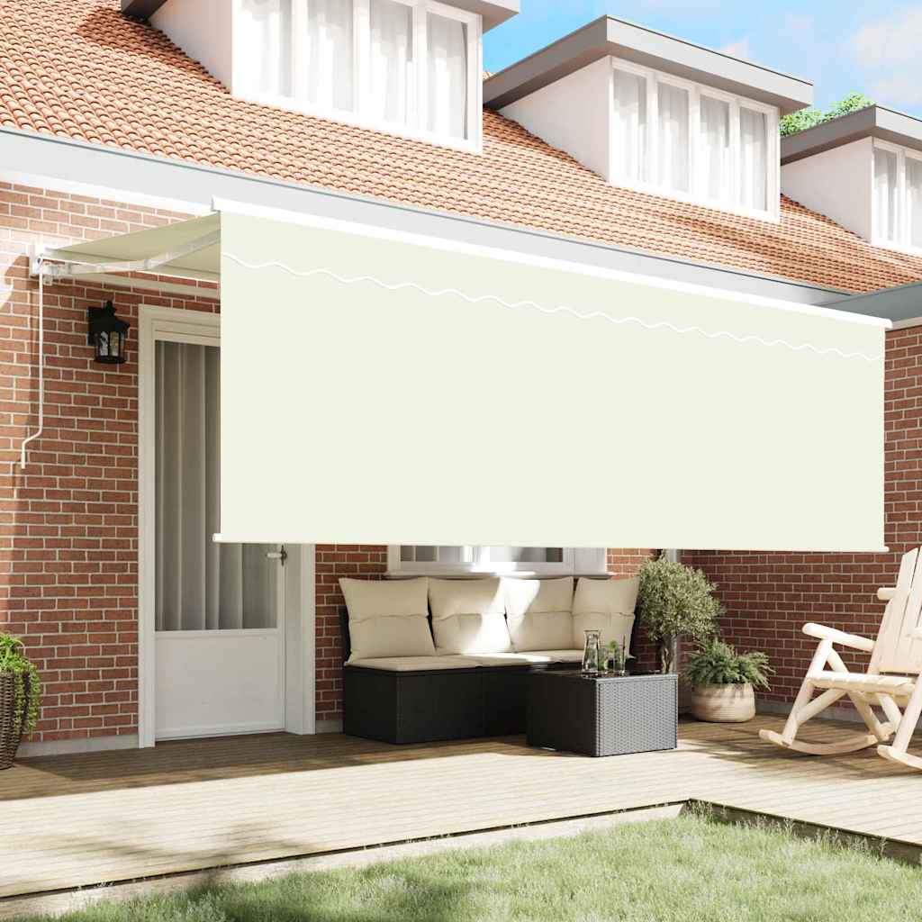 vidaXL Ηλεκτρική Αυλή 3,5 x 2 m Κρεμ 100% Πολυεστέρας