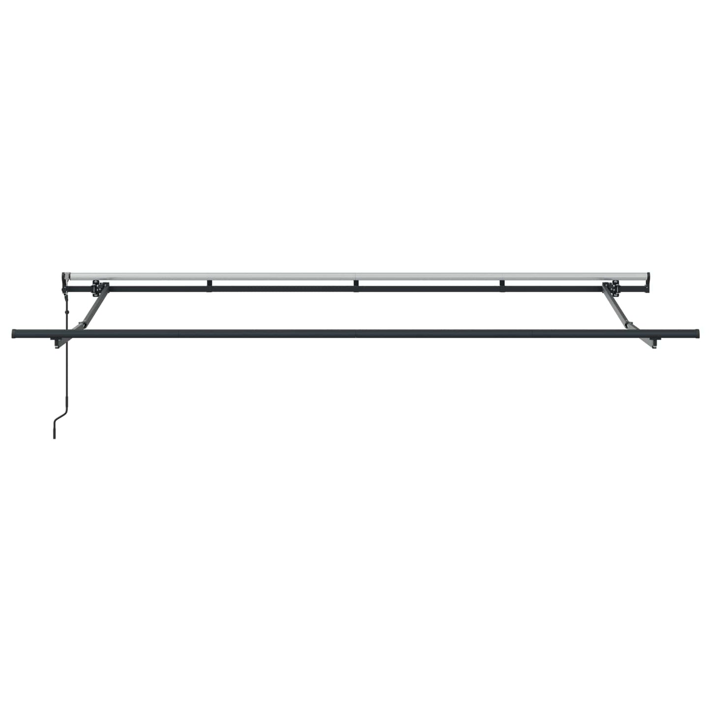 vidaXL Αναδιπλούμενη τέντα Κρεμ 350 x 200 cm Πολυεστέρας και Αλουμίνιο