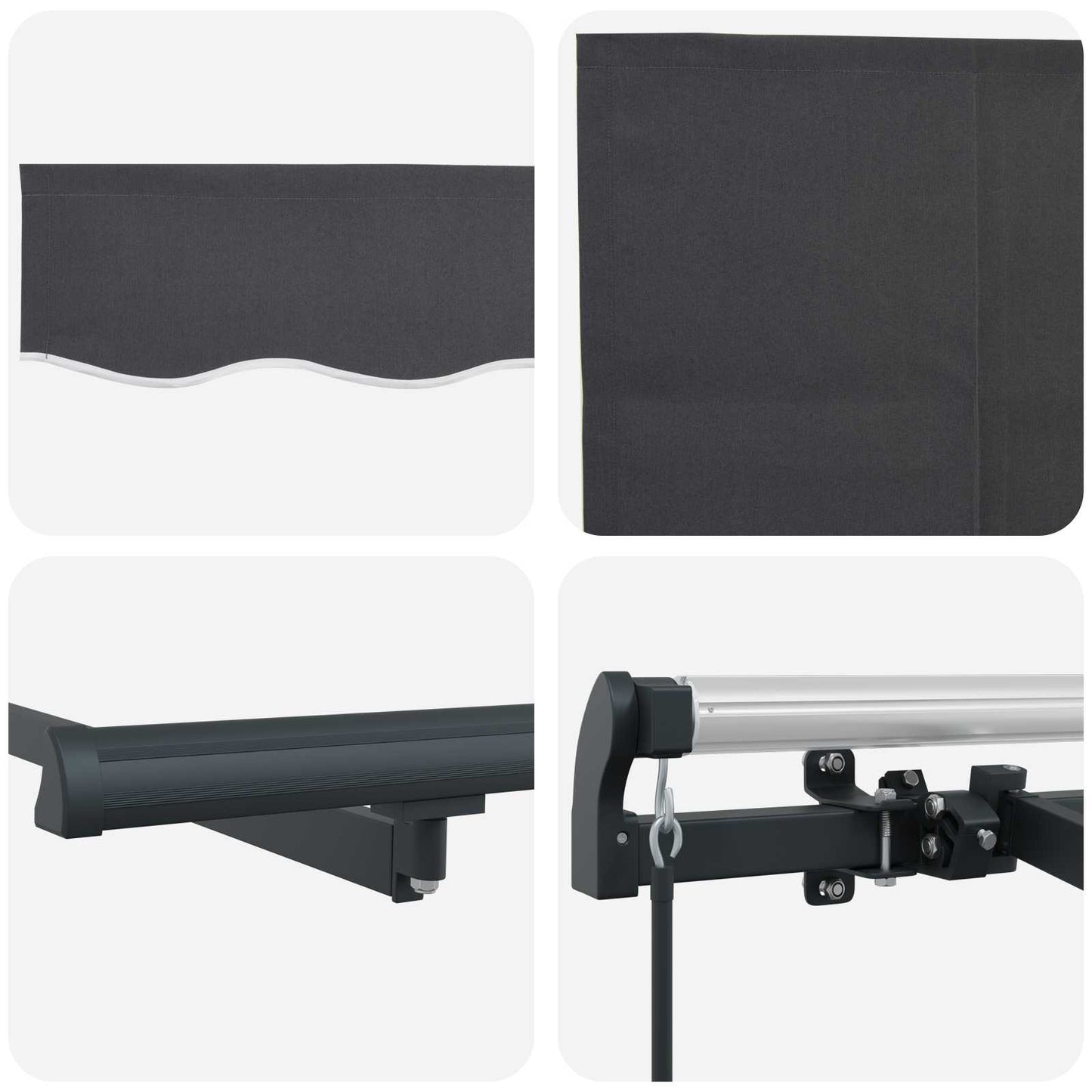 vidaXL Σκηνίτσα Αναδιπλούμενη Ανθρακί 350 x 200 cm