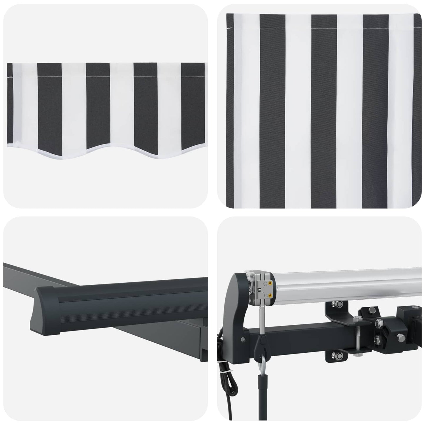 vidaXL Σκηνίτσα Αναδιπλούμενη Ανθρακί 350 x 200 cm ύφασμα