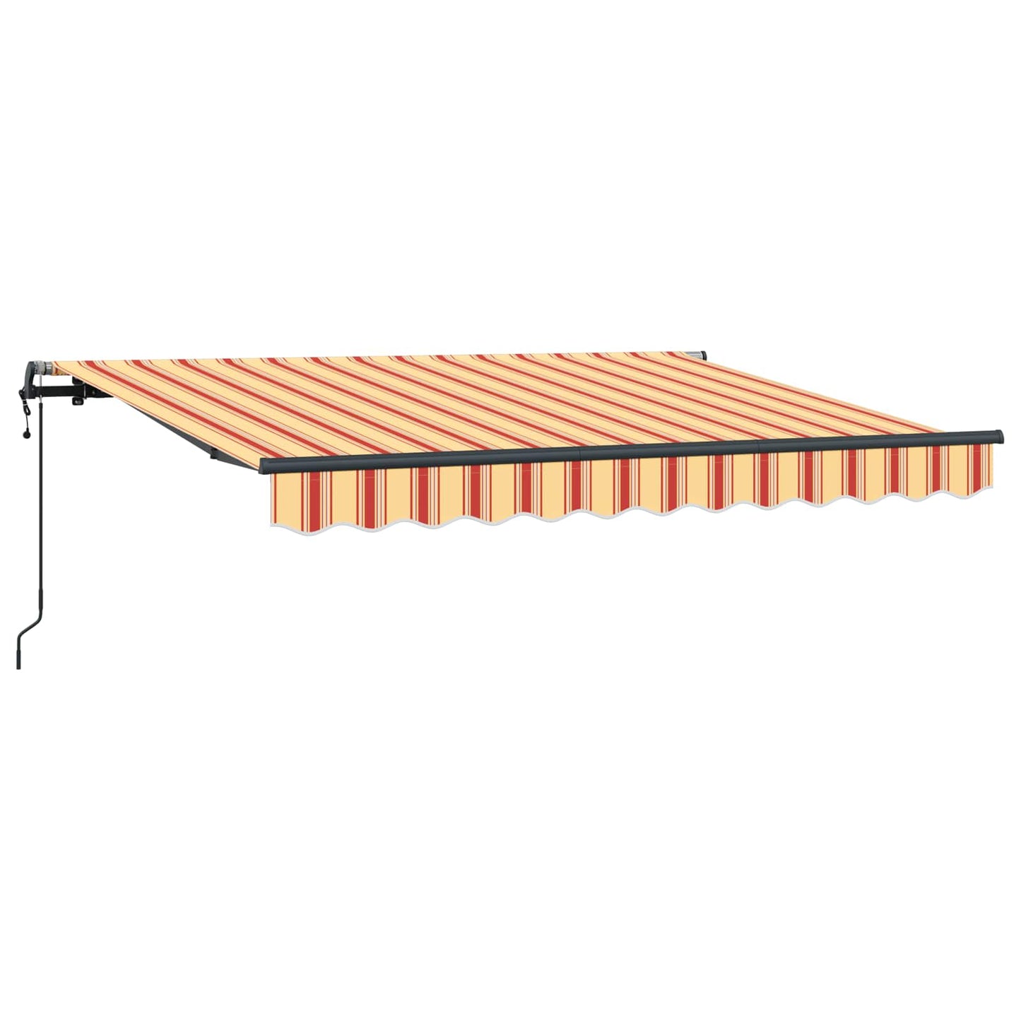 vidaXL Αναδιπλούμενη τέντα Κίτρινο 350 x 200 cm ύφασμα