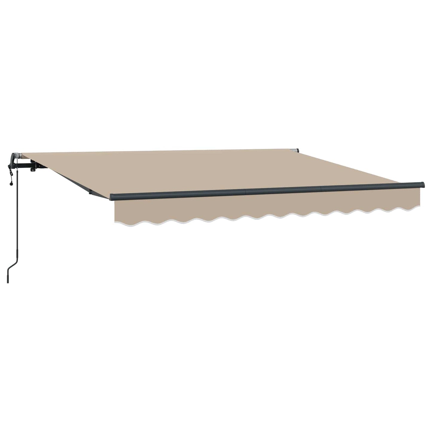 vidaXL Αναδιπλούμενη τέντα Μπεζ 350 x 200 cm ύφασμα