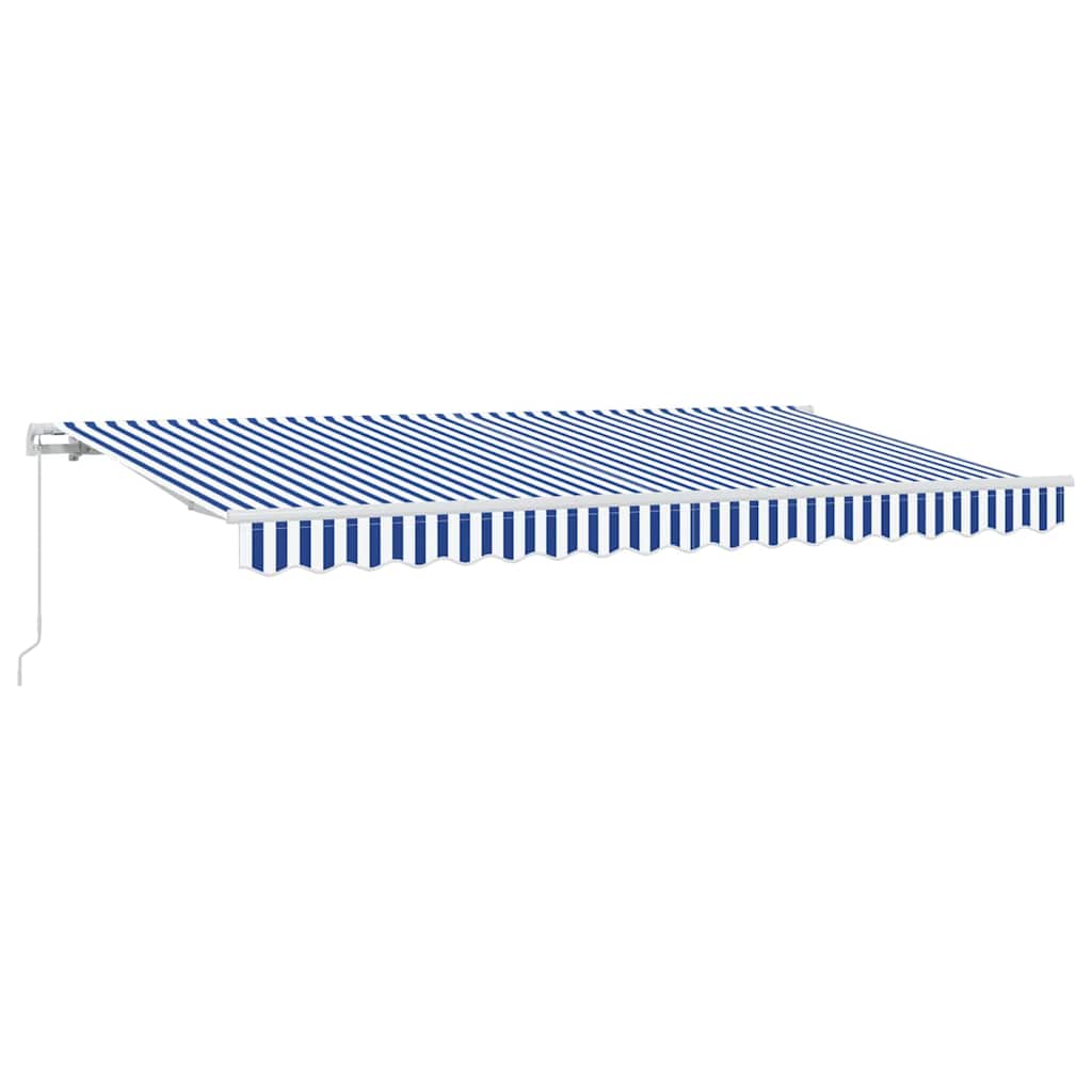 vidaXL Αναδιπλούμενη τέντα Μπλε 400 x 200 cm ύφασμα