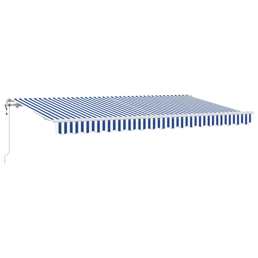 vidaXL Αναδιπλούμενη τέντα Μπλε 400 x 200 cm ύφασμα