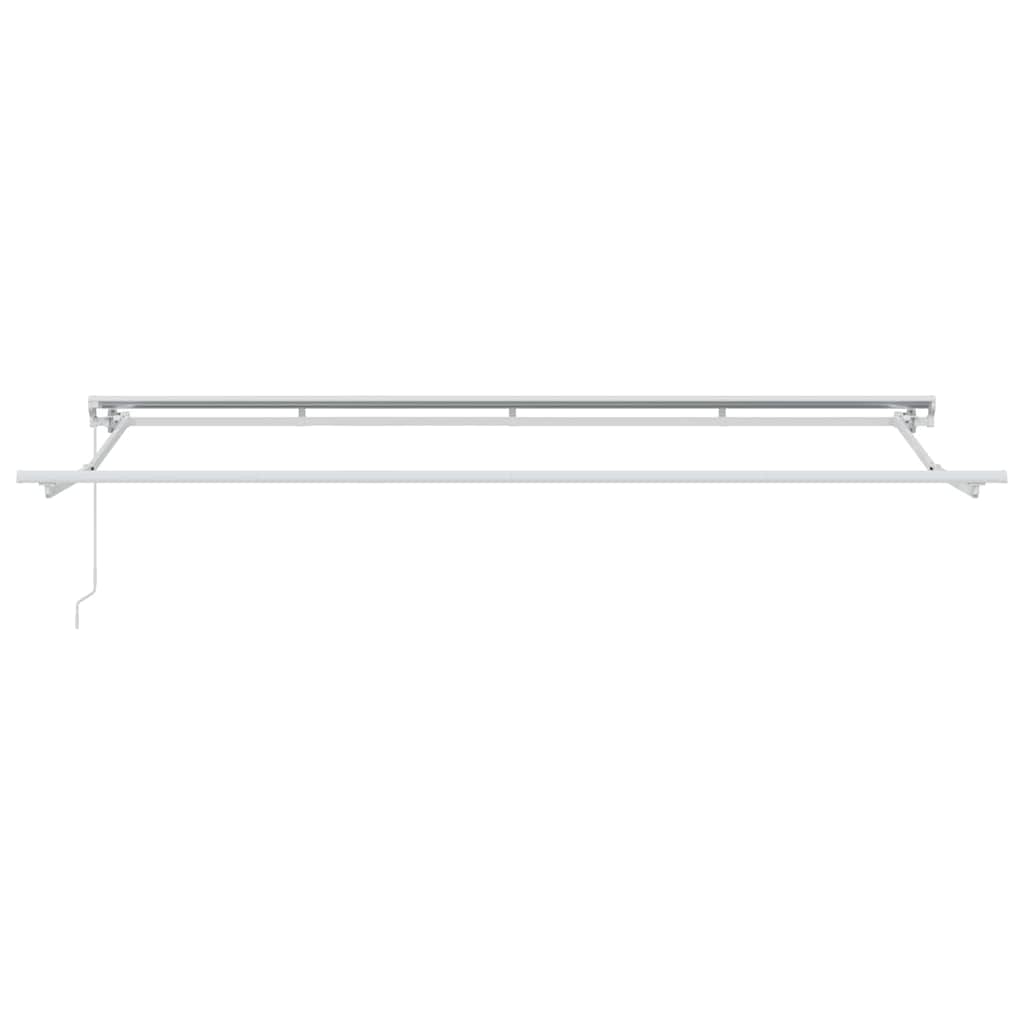 vidaXL Αναδιπλούμενη τέντα Μπλε και άσπρο 400 x 200 cm