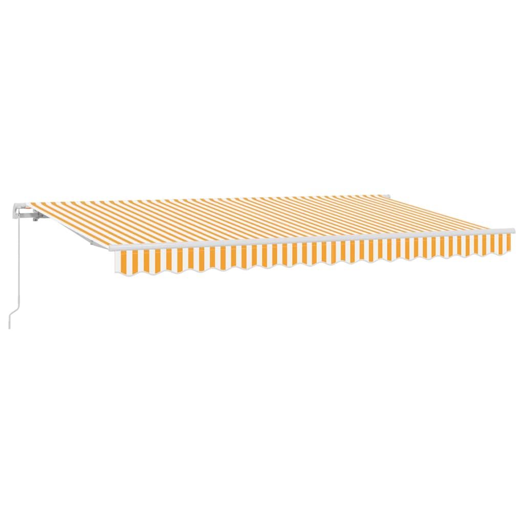 vidaXL Αναδιπλούμενη τέντα Κίτρινο 400 x 200 cm ύφασμα