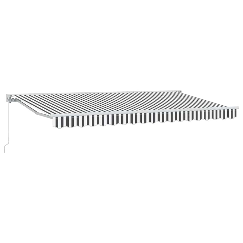 vidaXL Σκελετός Τέντας Γκρι και Λευκό 400 x 200 cm