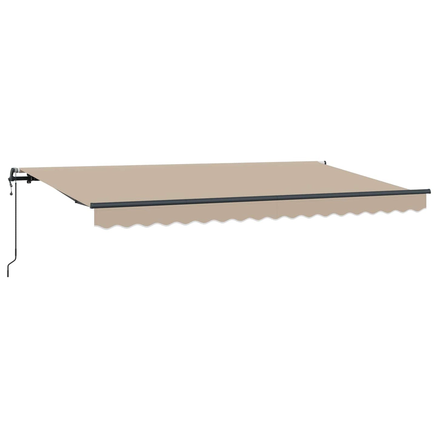 vidaXL Αναδιπλούμενη τέντα Μπεζ 400 x 200 cm ύφασμα
