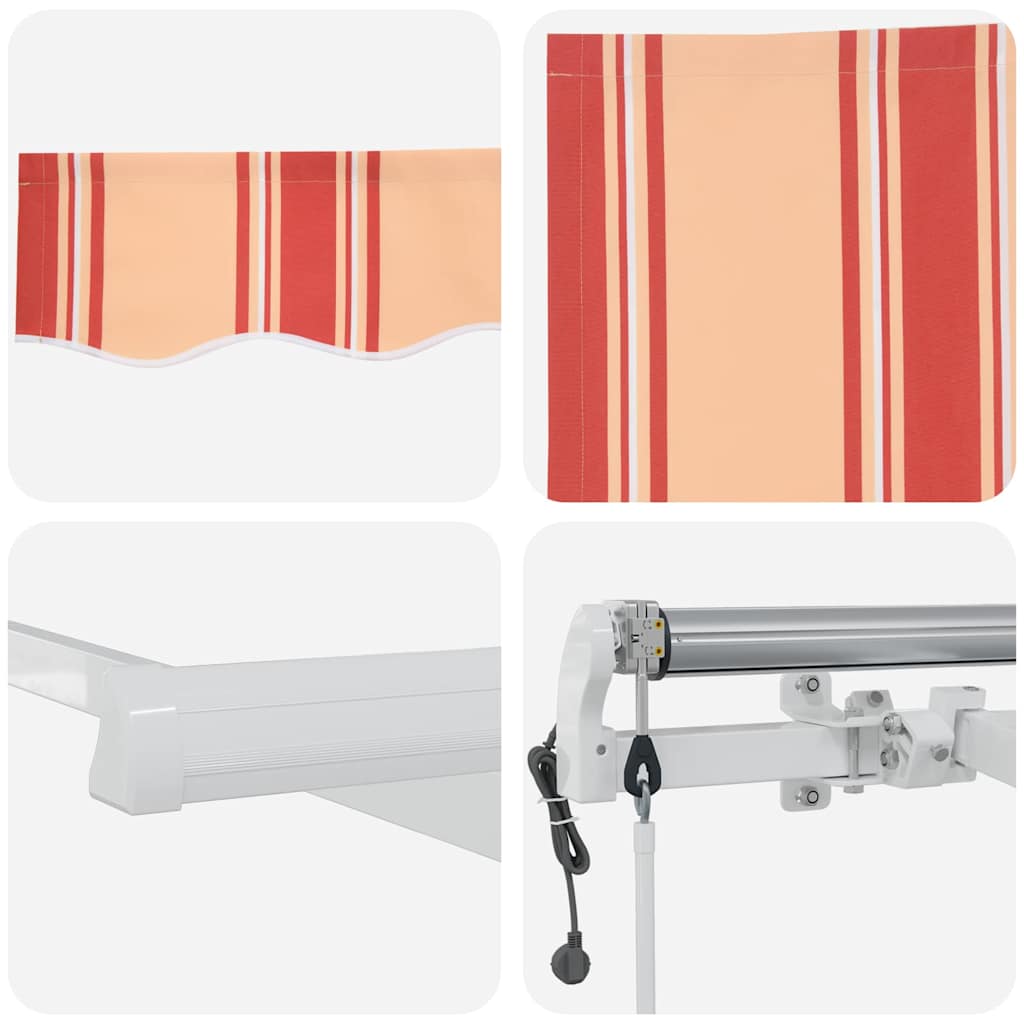 vidaXL Ανασυρόμενη τέντα σε Κίτρινο και Πορτοκαλί 300x250 εκ