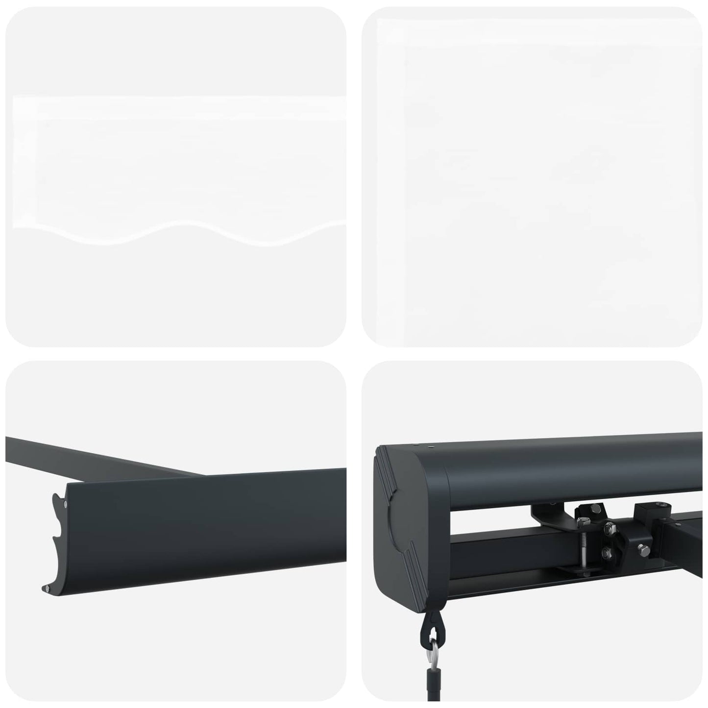 vidaXL Σκηνίτσα Αναδιπλούμενη Λευκό 300 x 250 εκ Ύφασμα και Μέταλλο