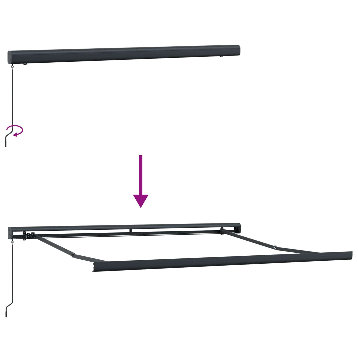 vidaXL Σκηνίτσα Αναδιπλούμενη Λευκό 300 x 250 εκ Ύφασμα και Μέταλλο