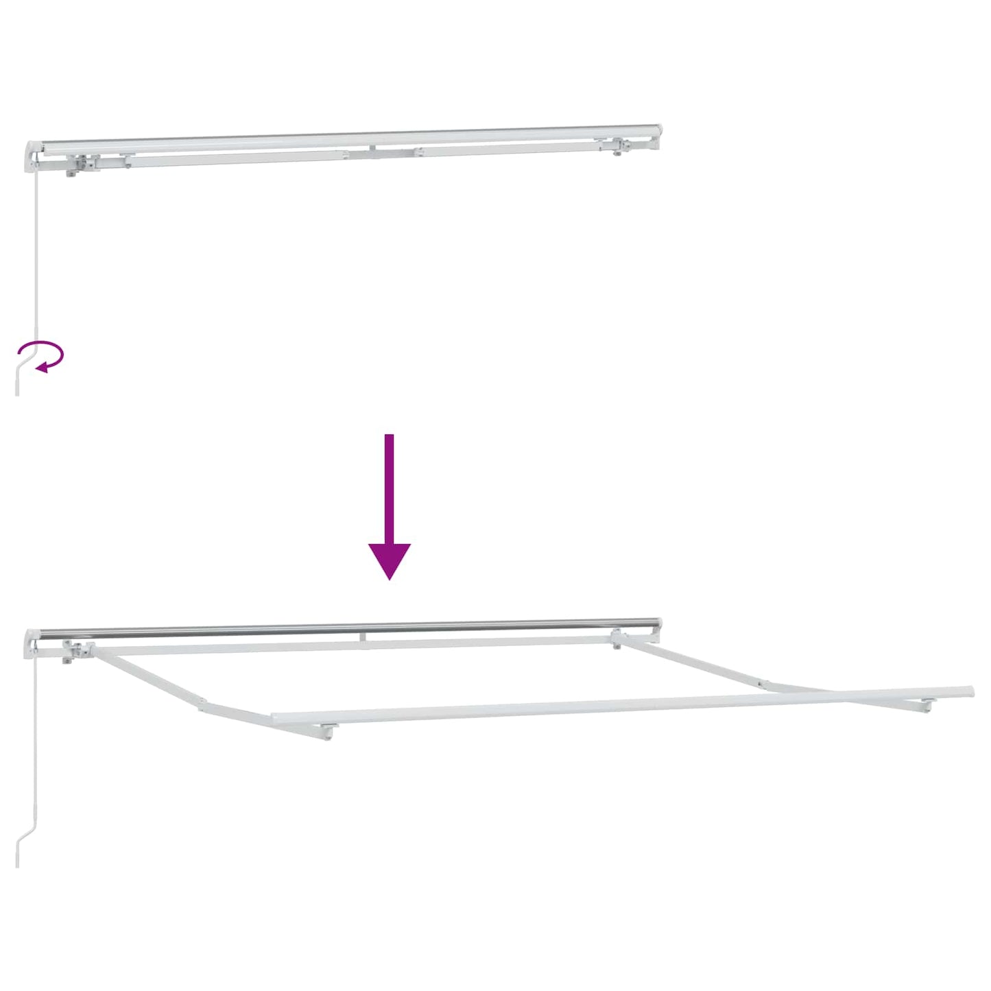 vidaXL Αντιανεμικό Ανοιχτό γκρι 300 x 250 x 165 εκ. Πολυεστέρας