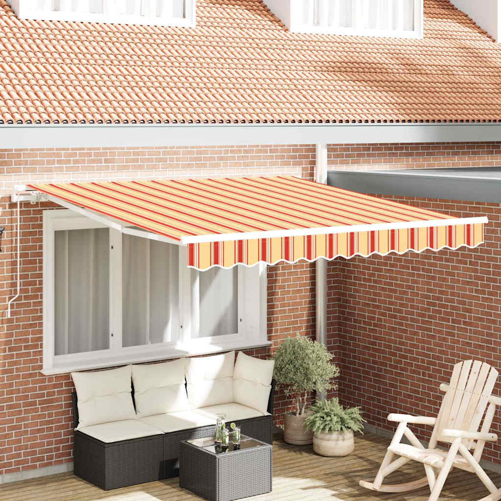 vidaXL Αντιανεμικό Κίτρινο και Πορτοκαλί 350 x 250 x 165 εκ.