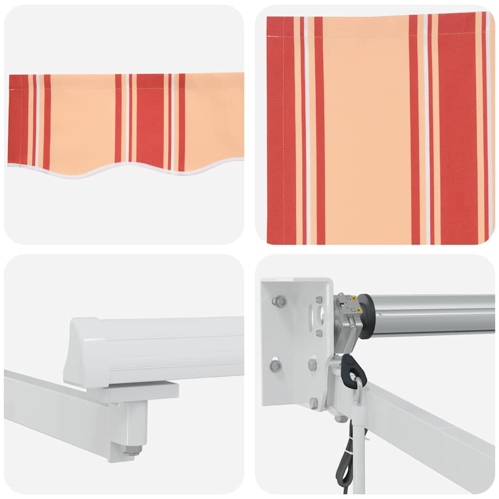 vidaXL Αυτόματη Ανασυρόμενη Τέντα Κίτρινη και Πορτοκαλί 350x250 cm