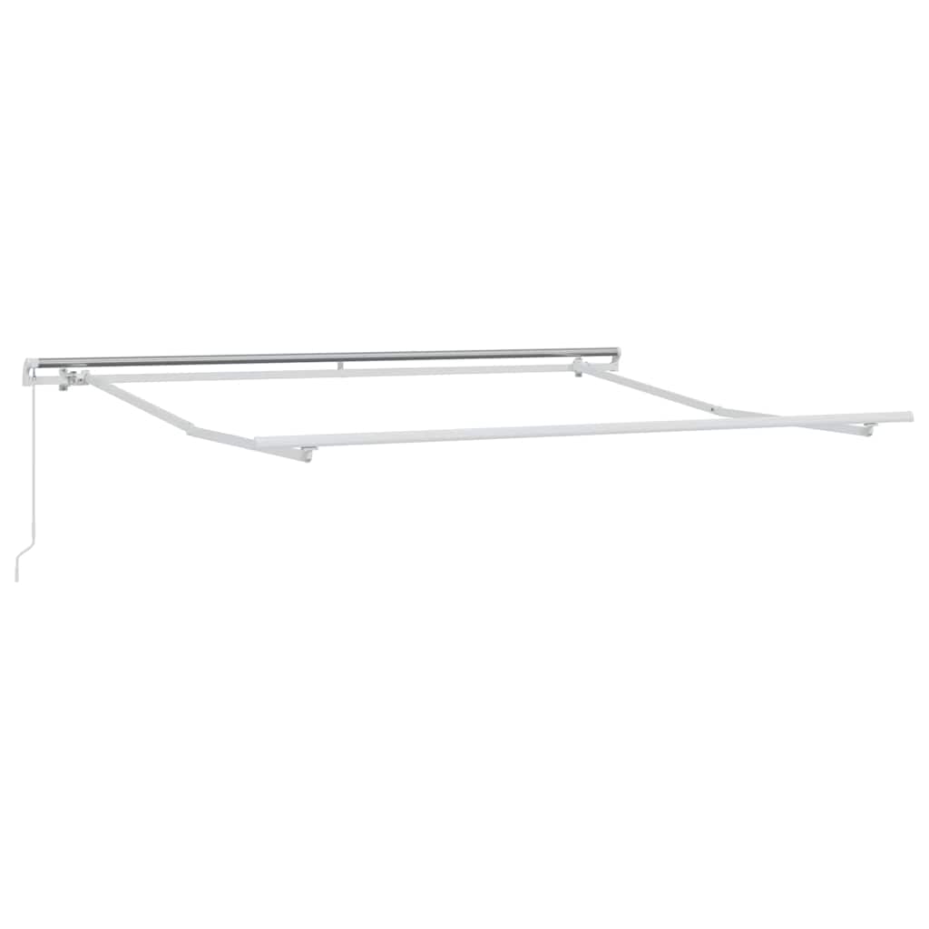 vidaXL Manual Retractable Awning Ριγέ 350x250 εκ.