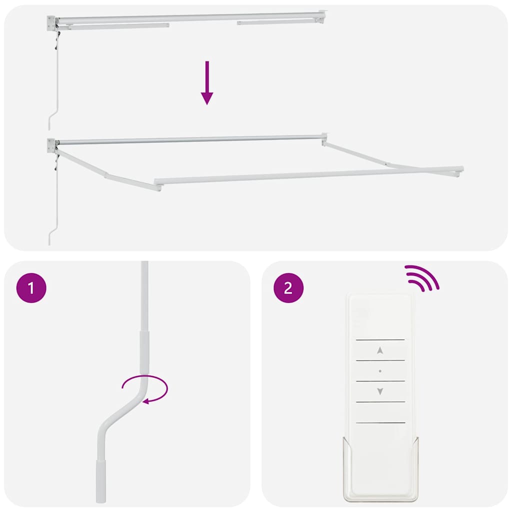 vidaXL Αυτόματη Ανασυρόμενη Τέντα Μαύρη 350x250 cm