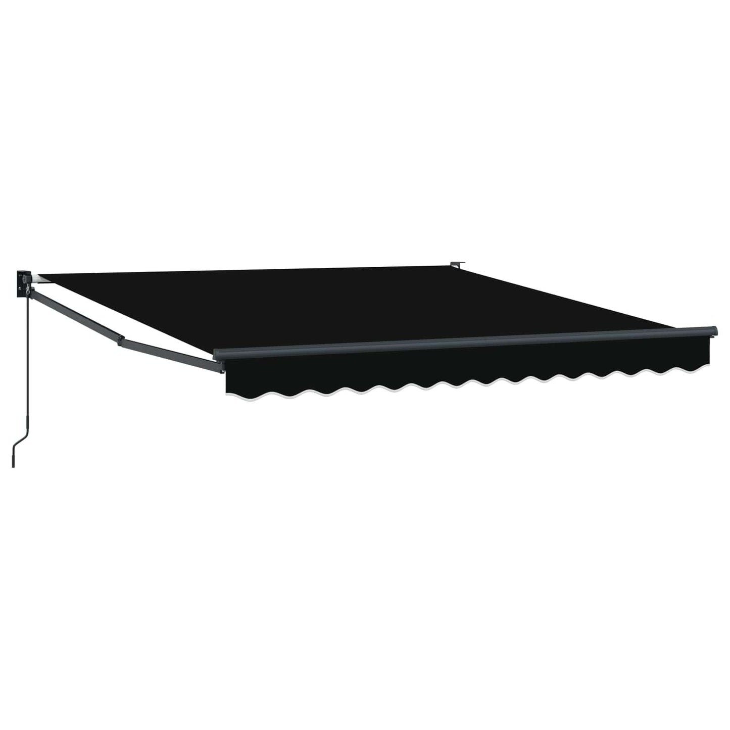 vidaXL Αναδιπλούμενη τέντα Μαύρο 350 x 250 εκ