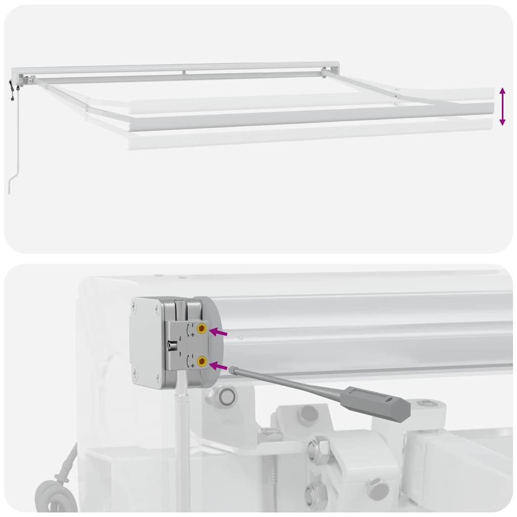 vidaXL Αυτόματη Ανασυρόμενη Τέντα Μαύρη 350x250 εκ.