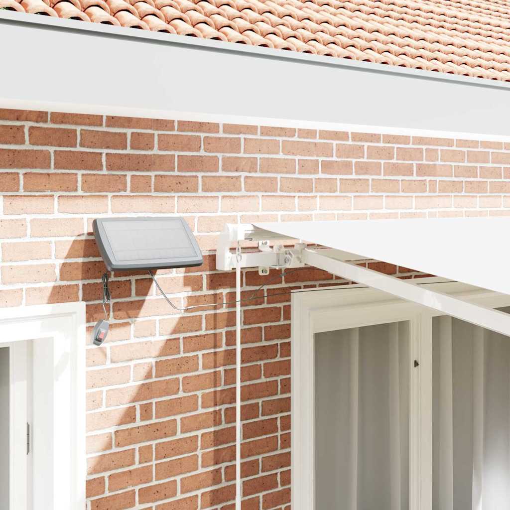 vidaXL Σκηνίτσα Αναδιπλούμενη Λευκό 350 x 250 εκ Ύφασμα και Ατσάλι