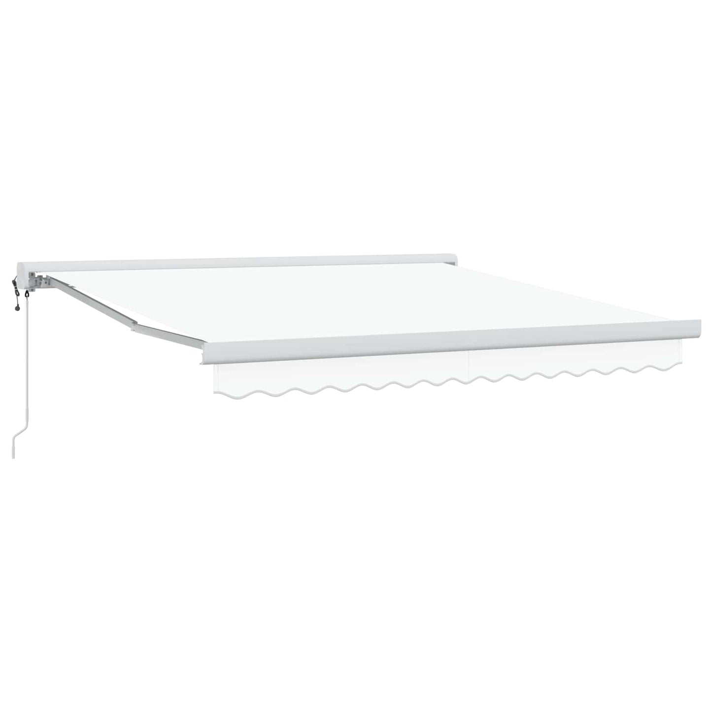 vidaXL Αυτόματη Ανασυρόμενη Τέντα Λευκή 350x250 εκ.