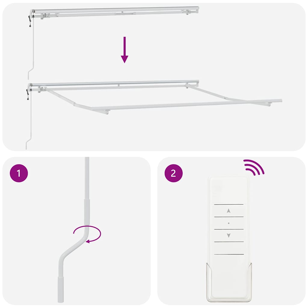 vidaXL Ανασυρόμενη Τέντα Κόκκινη 350x250 εκ.