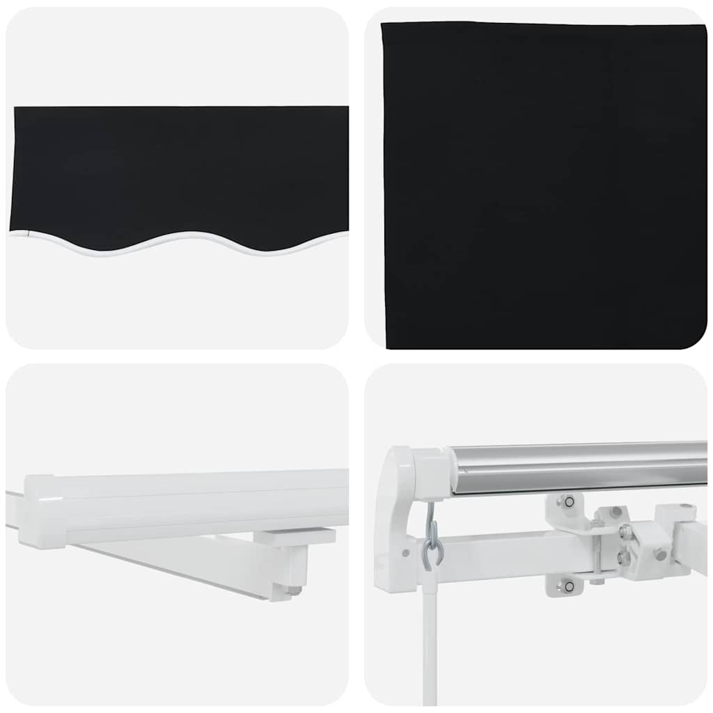 vidaXL Σκηνίτσα Αναδιπλούμενη with 400 x 300 εκ Μαύρο