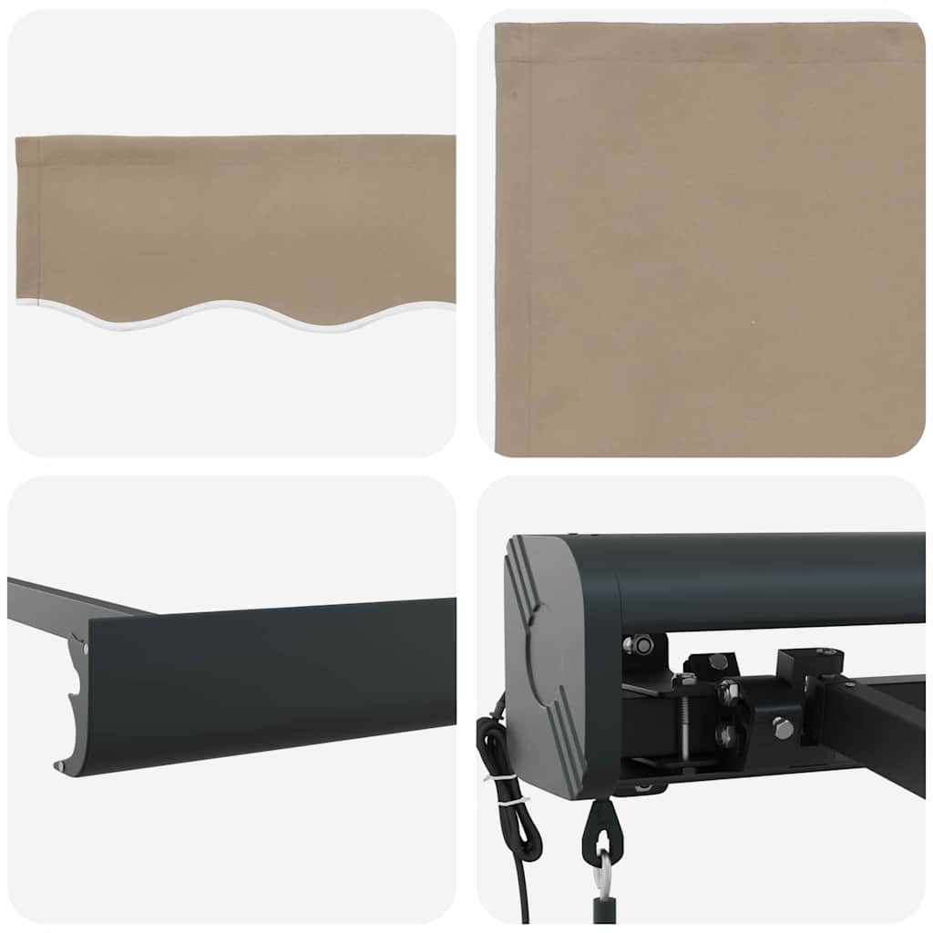 vidaXL Ανασυρόμενη Τέντα Μπεζ 400x300 εκ.