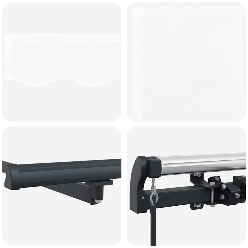 vidaXL Χειροκίνητη Ανασυρόμενη Τέντα Λευκή 400x300 cm