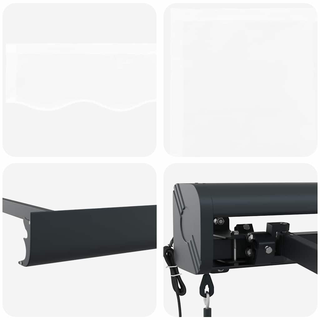 vidaXL Αυτόματη Ανασυρόμενη Τέντα Λευκή 400x300 cm