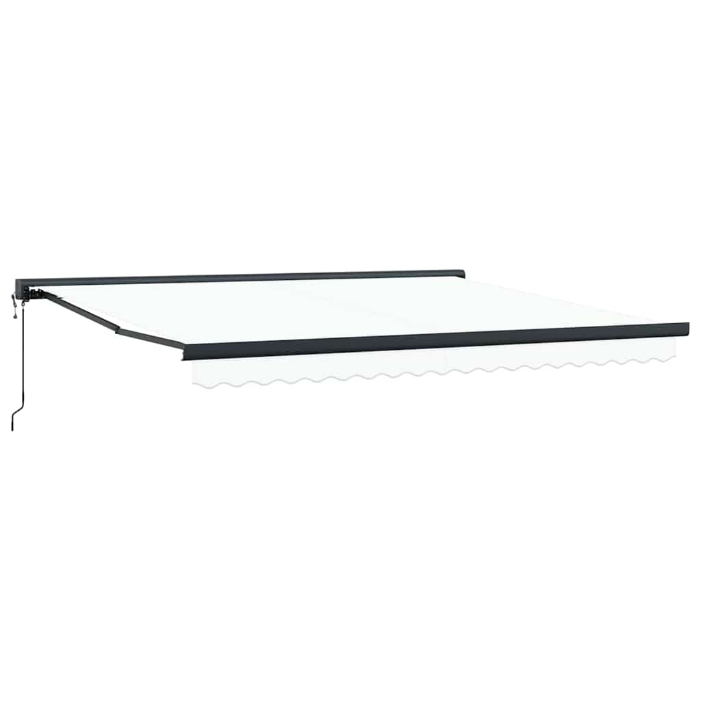 vidaXL Αυτόματη Ανασυρόμενη Τέντα Λευκή 400x300 cm