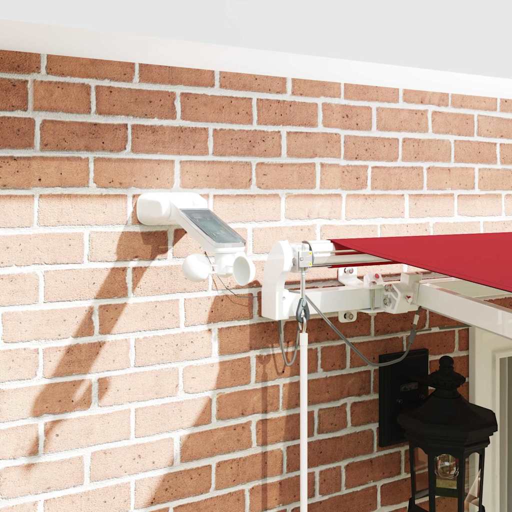 vidaXL Σκηνίτσα Αναδιπλούμενη με φώτα λωρίδας LED Κόκκινο 400 x 300 εκ