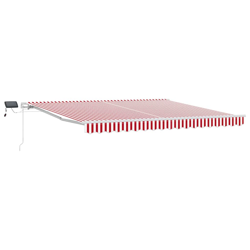 vidaXL Ανακλινόμενη Τέντα με Ηλιακό LED