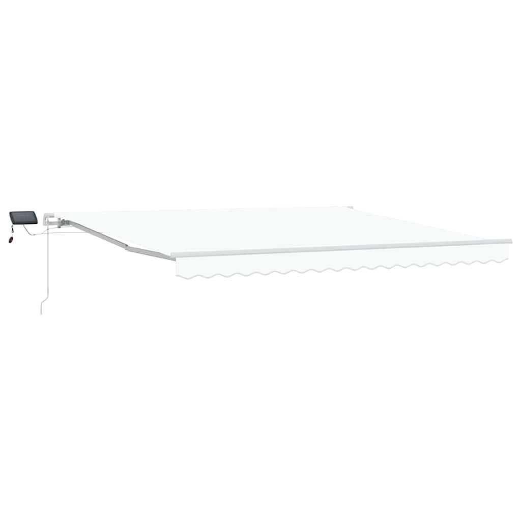 vidaXL Ανακλινόμενη Τέντα με Ηλιακό LED