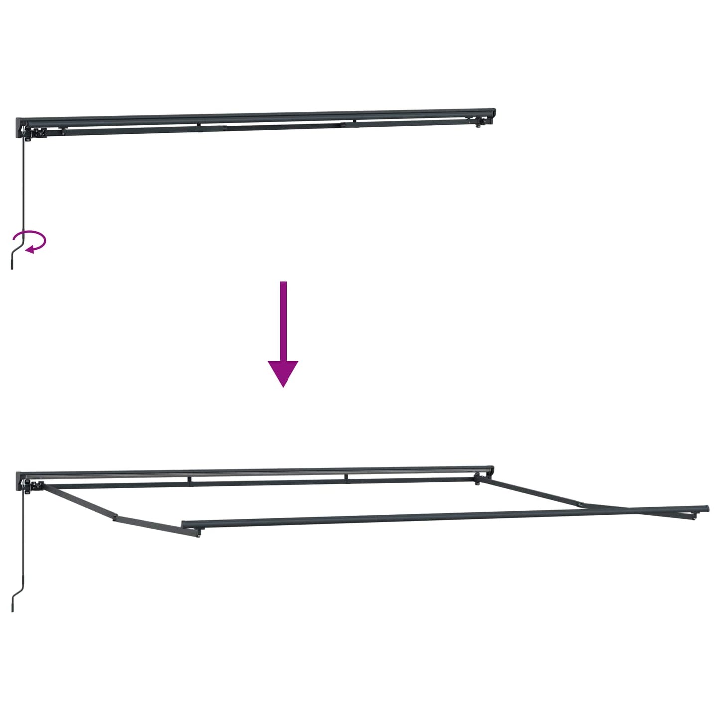 vidaXL Σκηνίτσα Αναδιπλούμενη Πορτοκαλί και Μαύρο 450 x 300 εκ