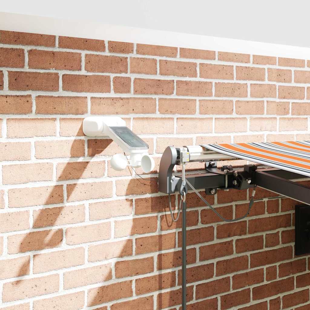 vidaXL Αυτόματη Ανασυρόμενη Τέντα με Λωρίδα LED Πολυχρώματος 450x300 εκ.