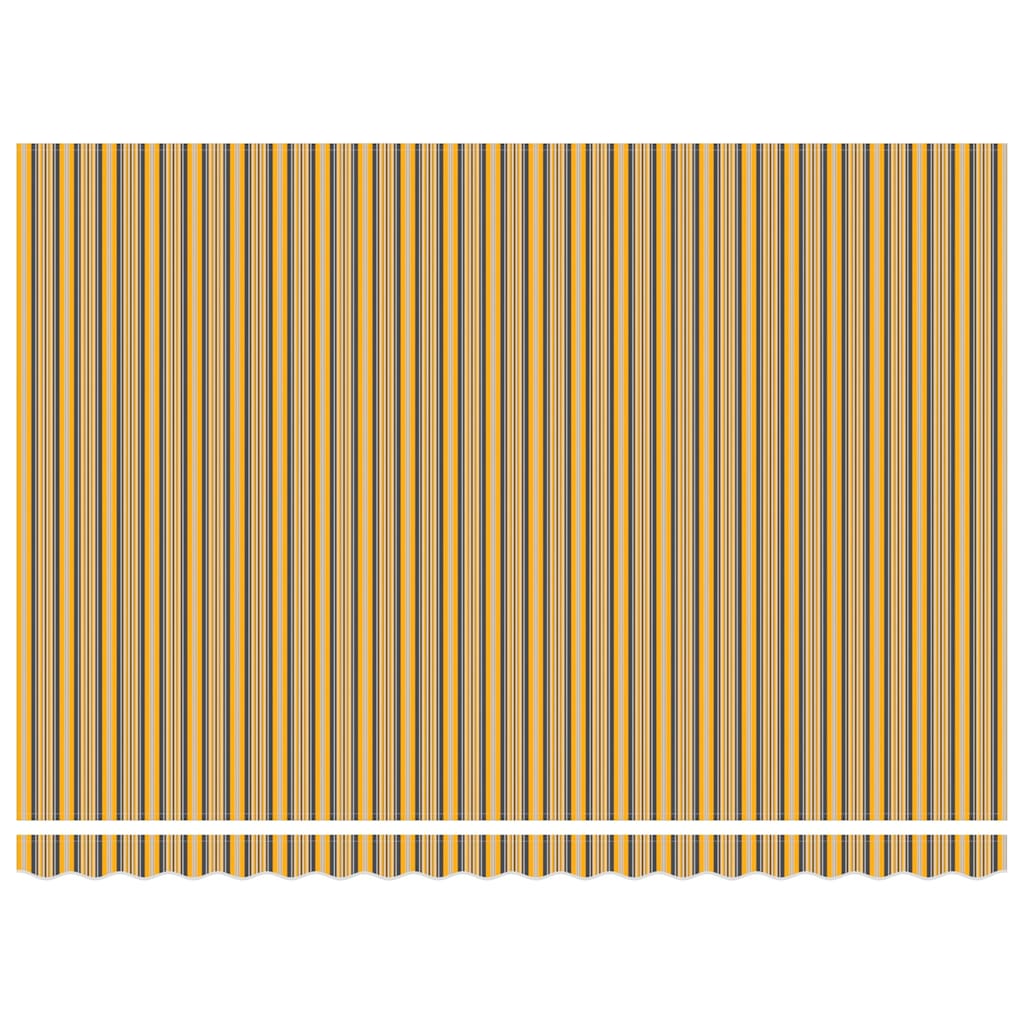 vidaXL Αυτόματη Ανασυρόμενη Τέντα με LED Πολύχρωμες Ρίγες 450x300 cm