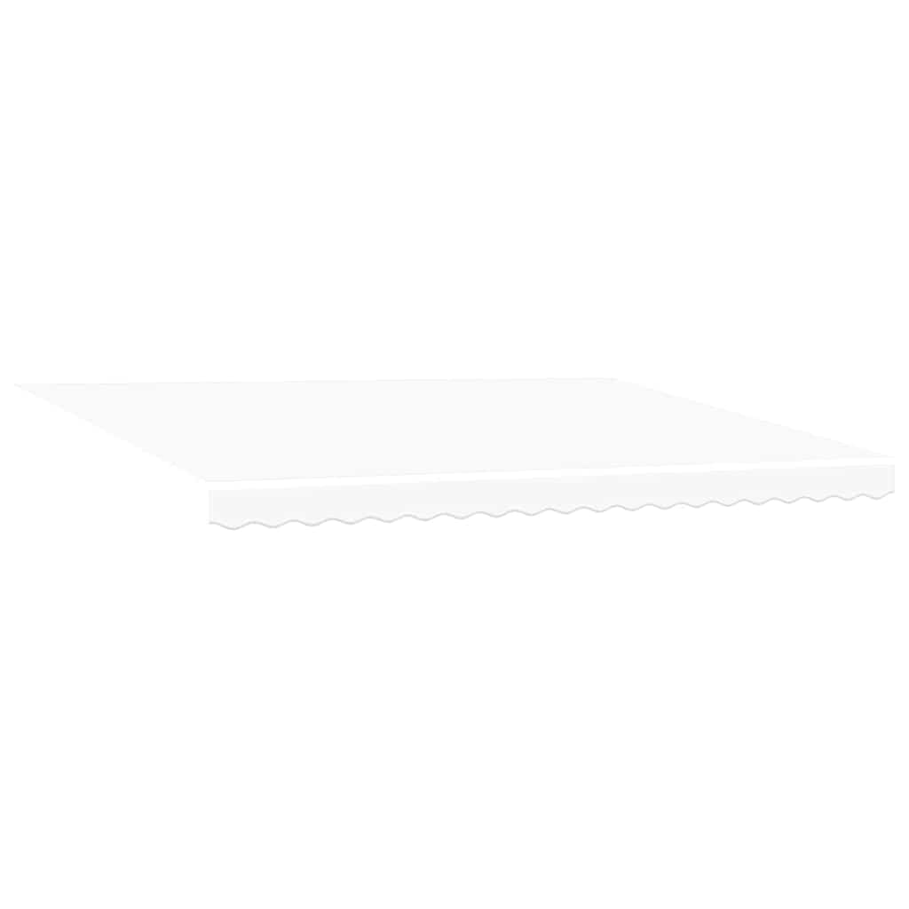 vidaXL Αναδιπλούμενη τέντα Λευκό 450 x 300 εκ Ύφασμα και αλουμίνιο