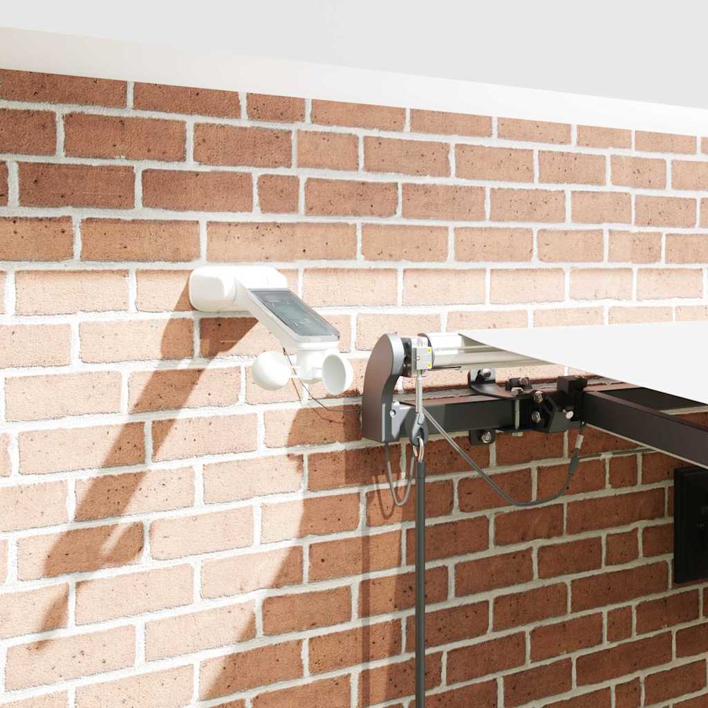 vidaXL Αυτόματη Ανασυρόμενη Τέντα με LED Λευκή 450x300 εκ.